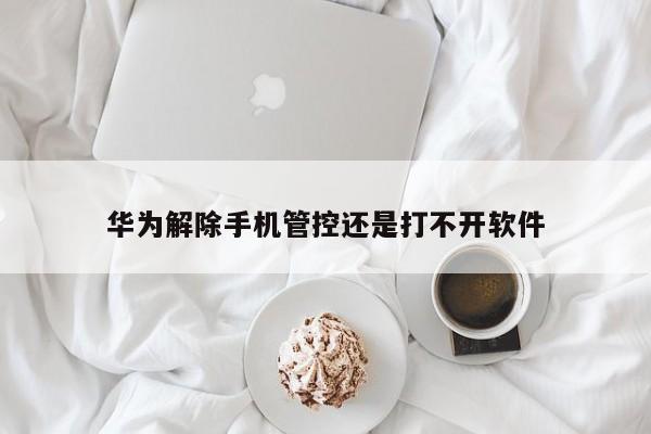 华为解除手机管控还是打不开软件